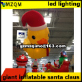 inflatable Christmas duck Inflatable Cartoon Customized Advertising Giant Christmas inflatable Santa Claus For Christmas