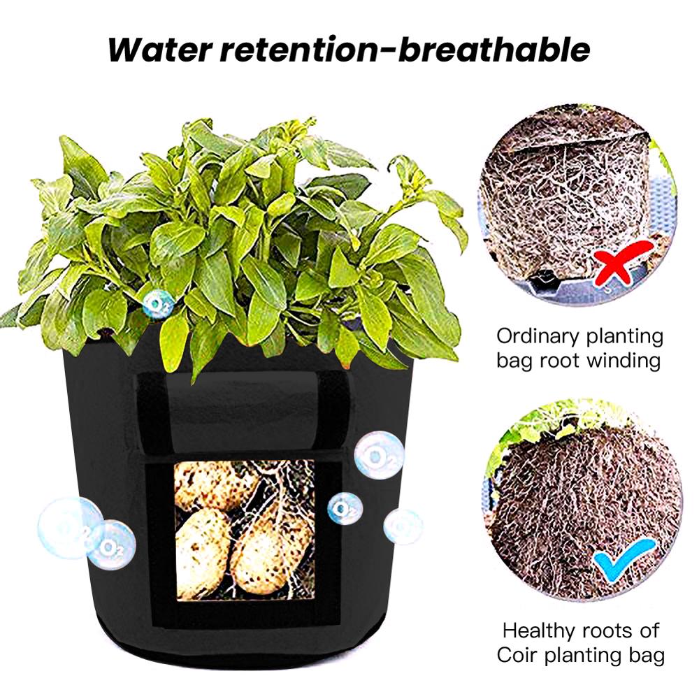 Plant Grow Bags Nonwoven Cloth Pot Gardening Vegetable Potato Planter Bags For Grow Potato Bags