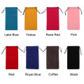 Solid Color Sunglasses Bags Portable Drawstring Eyeglasses Pouch Bags Eyewear Case Accessories Soft Cloth Glasses Bags