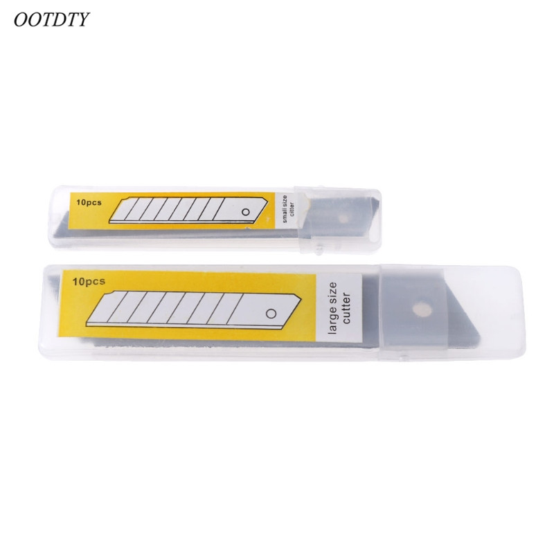 OOTDTY 10 Pcs Boxcutter Snap off Replacement Blades 9/18mm Ceramic Utility Knife Blades