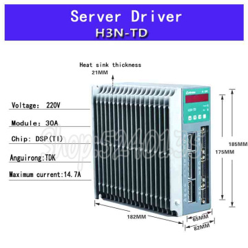 ACSD H3N-TD three-phase 14.8A 1.2KW / 1.5KW AC220V servo motor driver controller