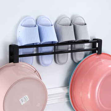 Creative seamless wall-mounted shoe rack home storage three-dimensional wall slippers shelf high heels sports shoes storage rack