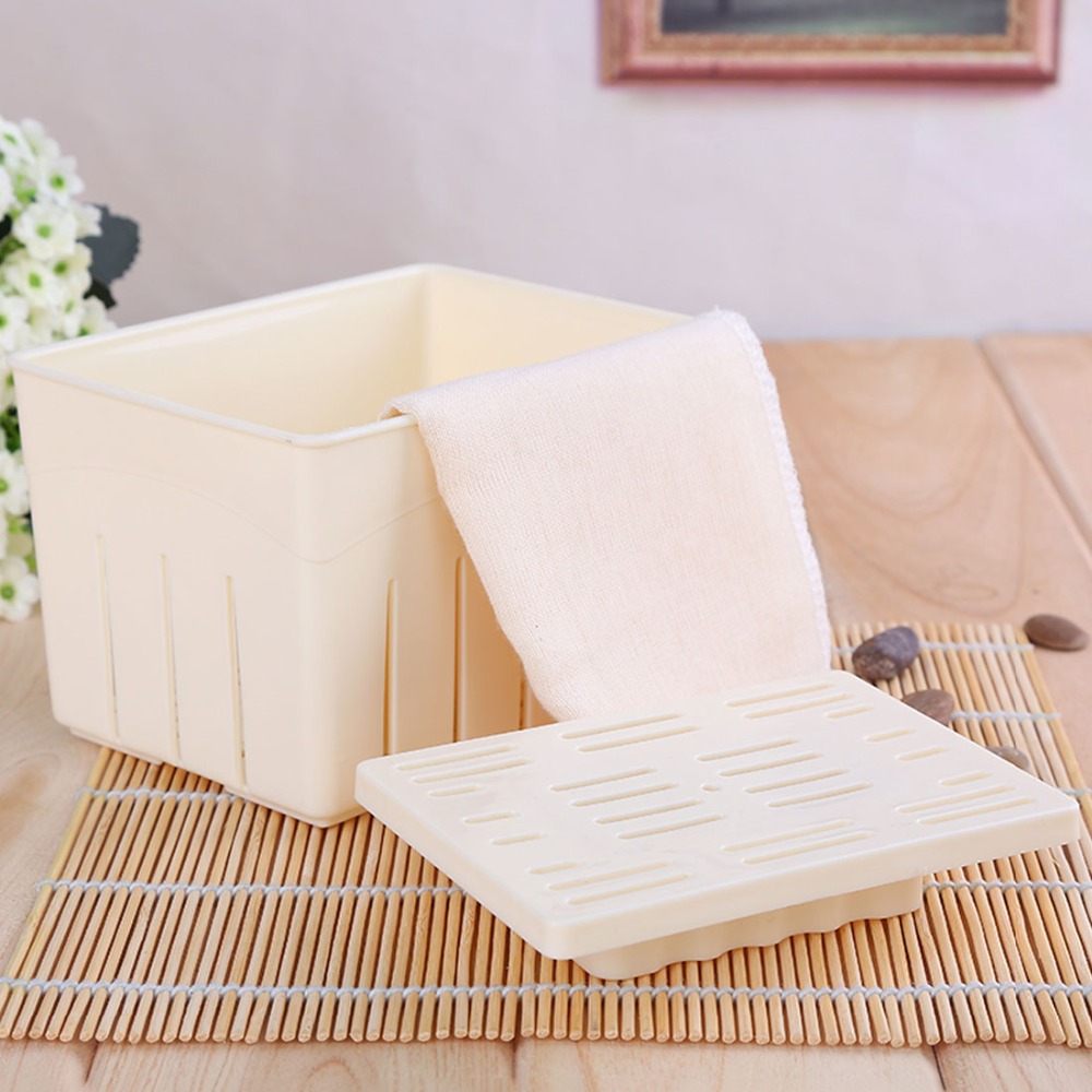 DIY Homemade Tofu Press-Maker Mold Box Plastic Soybean Curd Making Machine Kitchen Cooking Tools Set