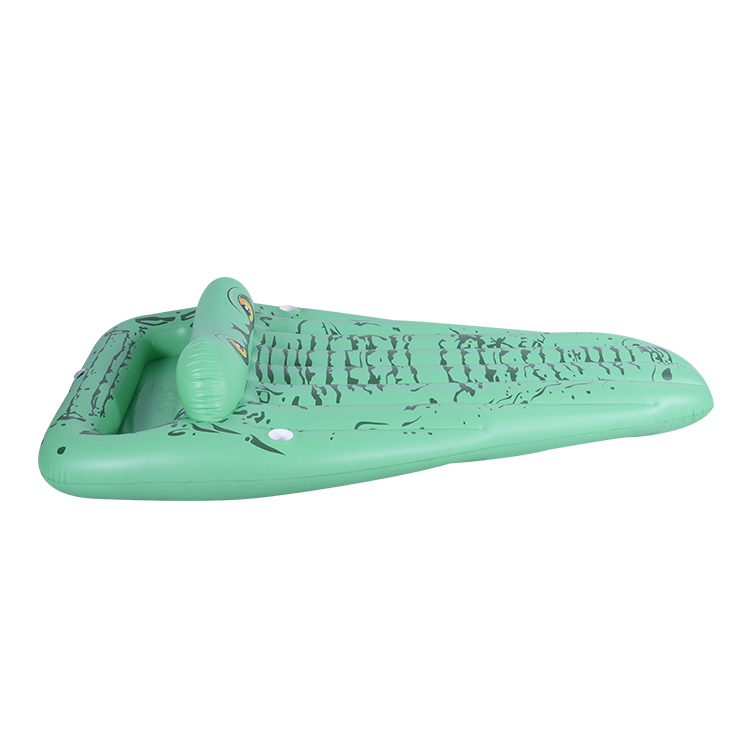 OEM crocodile floaties pool lounge Alligator inflatable float