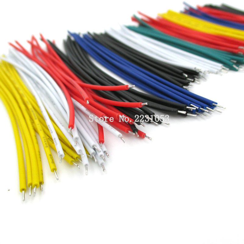 130PCS 24AWG Breadboard Jumper Cable Wires Kit Tinning Double Tinned Component Pack Colorful 13 Types 10 Pcs each 5CM 8CM 10CM