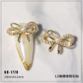 10 pcs Bowknot Charm Zircon Alloy 3D Nail Art Decorations Luxury Shiny Crystal Pendant Jewelry Manicure Design Accessories