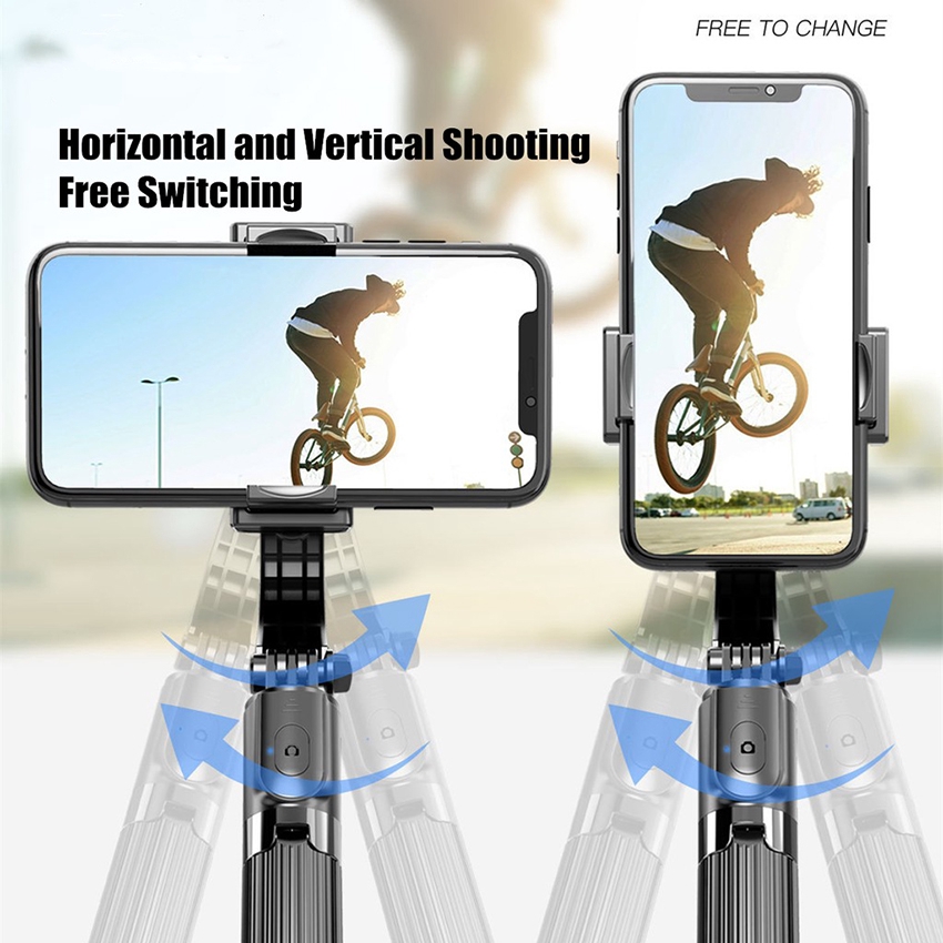 Selfie Stick Tripods Stabilizer Handheld Gimbal With Shake Wireless Bluetooth Remote Palo Extendable Foldable Monopod For Live