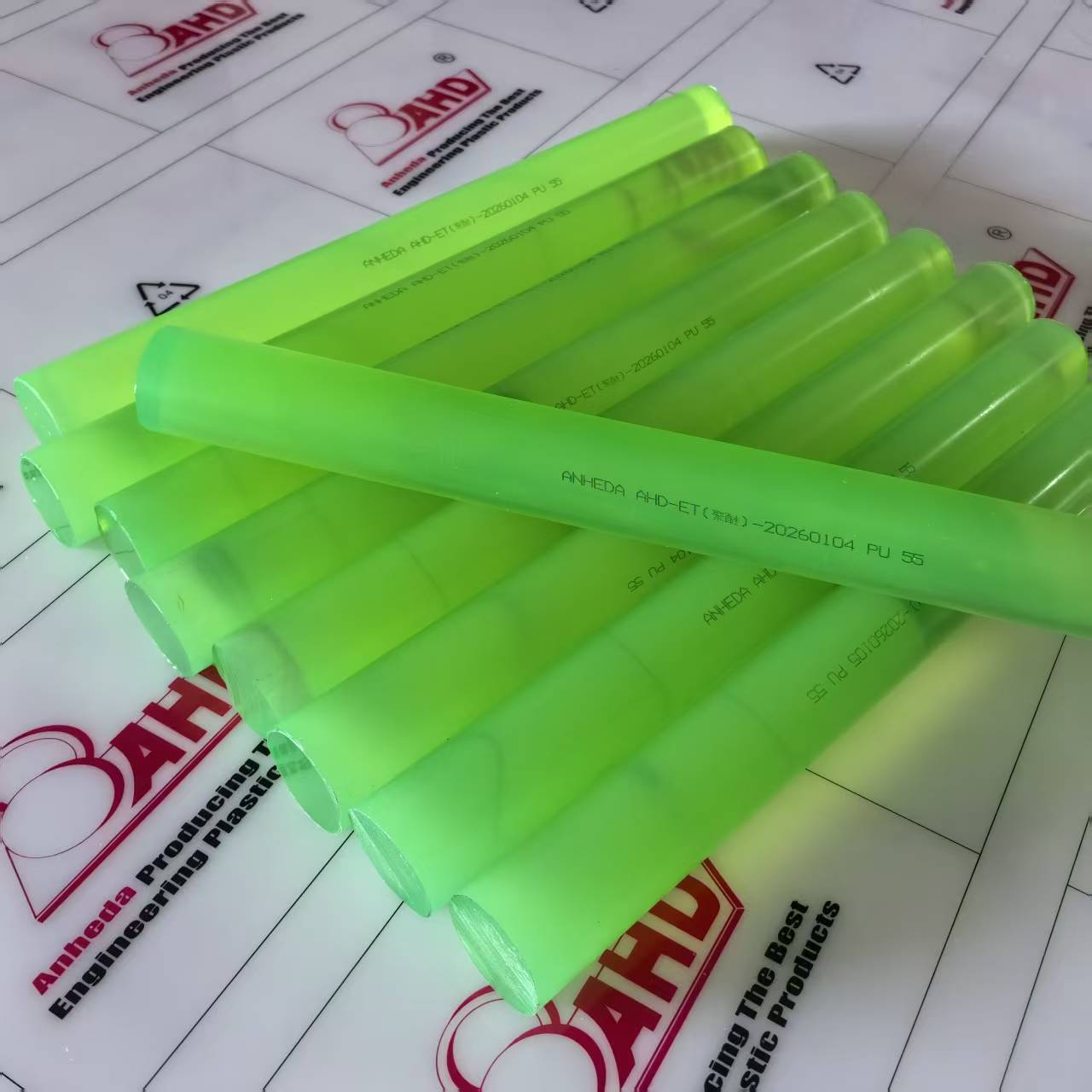 polyether PU Rods 55mm Natural