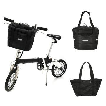 Waterproof Electric Bicycle Basket Removable Bicycle Front Handlebar Basket Pet Cat Dog Carrier Bag Bike Basket For Cycling