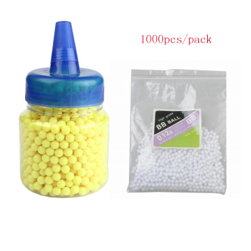 1000pcs/pack Airsoft Paintball Balls 6mm Strike BB Ball Rifle Gun Shooting Slingshot Plastic Ammo Strike For Hunting