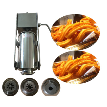 Free shipping Commercial 2L Manual Spanish Churros Machine Stainless Steel horizontal Sausage Stuffer Salami Maker