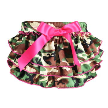 Wennikids Baby Girl Underwear Camouflage Bow Printing Ruffle Bloomer Pants Infant Dress Shorts 0-24m Diaper Covers беби-блумер