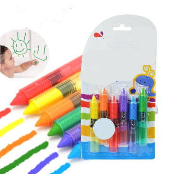 6 Pcs Drawing Toys Bath Toy Baby Bath Crayons Toddler Washable Bathtime Safety Fun Play Educational Kids Toy montessori toys