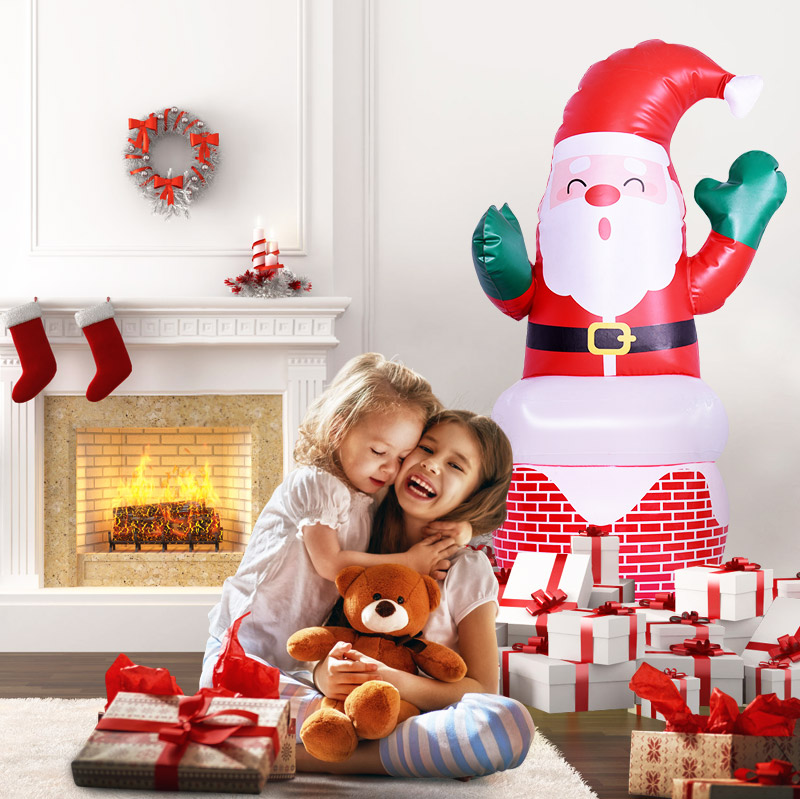 Inflatable Santa Claus for interior decoration