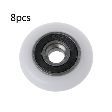 2020 New 8 Pcs Shower Door Runner Rollers Wheels Pulleys Replacement Parts 23mm Diameter