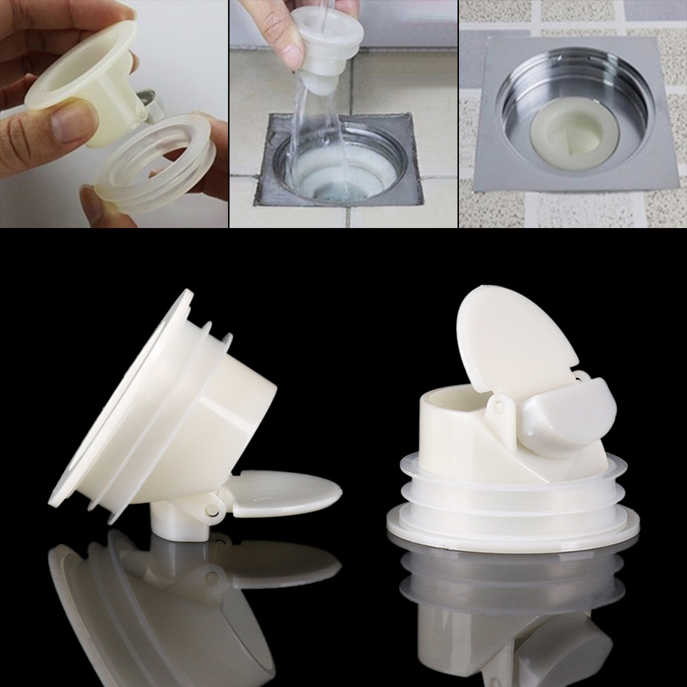 Kitchen White Bathtub Plug for Bath Shower Floor Drain for Sink Strainer Bathroom Trap Siphon Plug Anti Odor Sink Cork Accessory