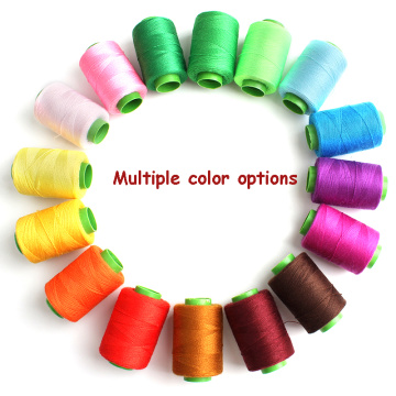 1/Roll Multicolor Hand Sewing threads Machine Embroidery Thread High Tenacity Polyester Craft Patch Steering-wheel Sewing Supp