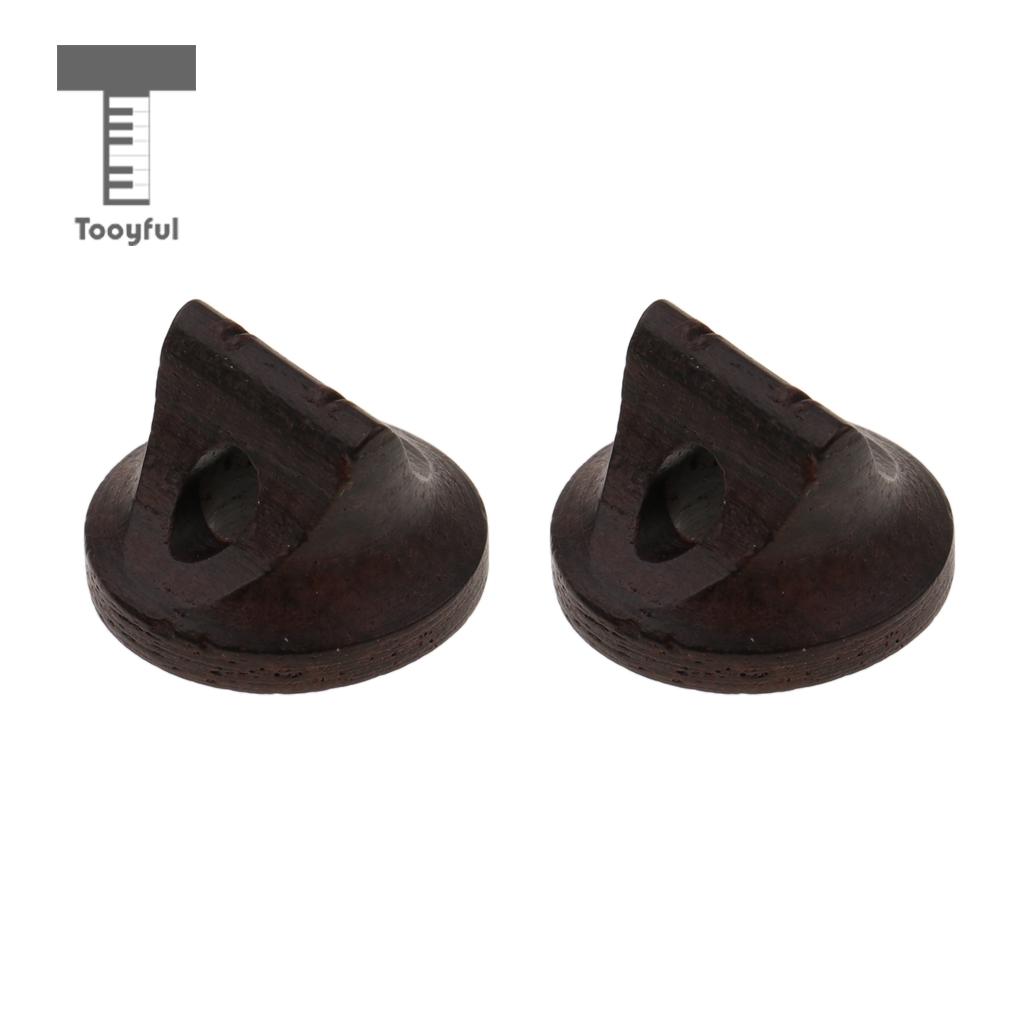 Tooyful 2pcs Ebony Erhu Bridge for String Instrument Parts Accessories