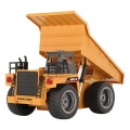 HUINA 1540 1/18 2.4G 6CH Alloy Version 360 Degree Rotation RC Dump Truck Construction Engineering Vehicle Toy Gift