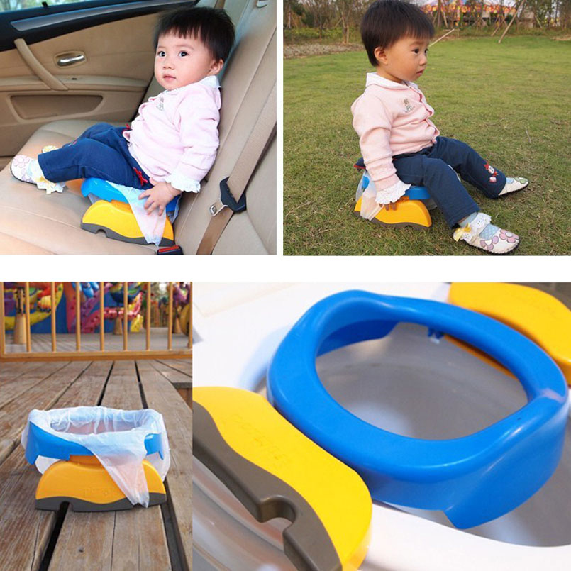 2 In 1 Portable Baby Travel Potty Seat Toilet Seat Kids Comfortable Assistant Multifunctional Environmentally Stool
