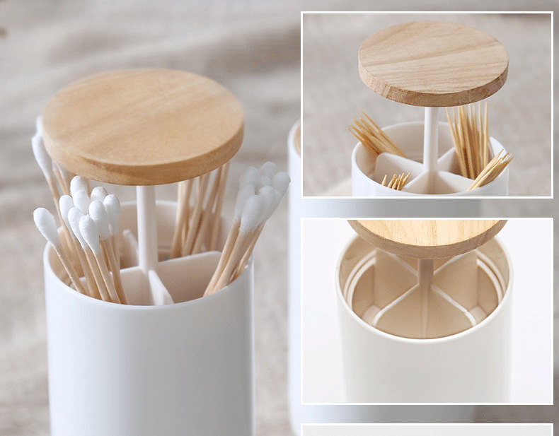 Nordic Style Creative Automatic Wooden Plastic Toothpick Holders Toothpick Stand Toothpick Box Toothpick Holders