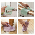 8PCS/lot Microfiber Kitchen Towels Super Absorbent Cleaning Cloths Non-stick Oil Dish Cloth Washing Kitchen Rag Cleaning Tools