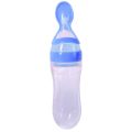 1 PCS Infant Baby Silica Gel Feeding Bottle Safety Soft Spoon 5 Solid Colors High Quality Food Supplement Rice Cereal Bottles