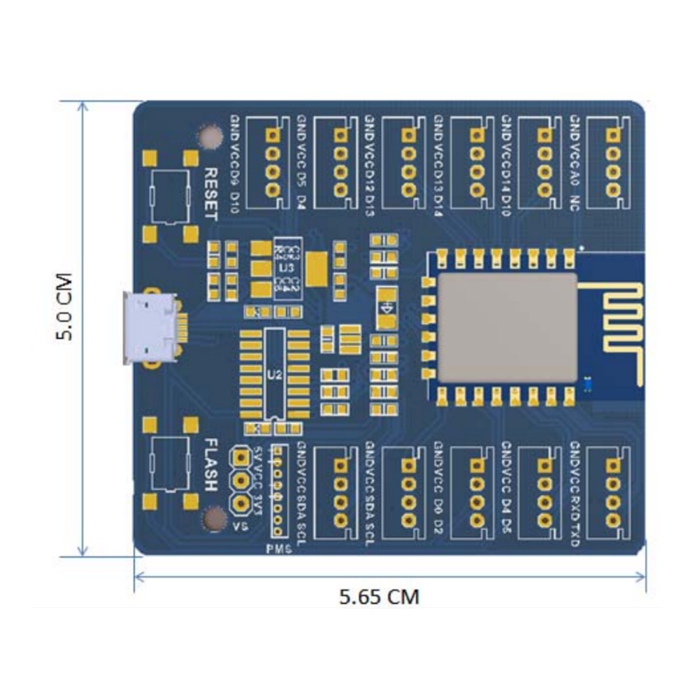 Grove Kit Sensor Shield IoT Extension Board ESP8266 WiFi Grove Board Kit PMS5003 WiFi Sensor Remote Control Shield