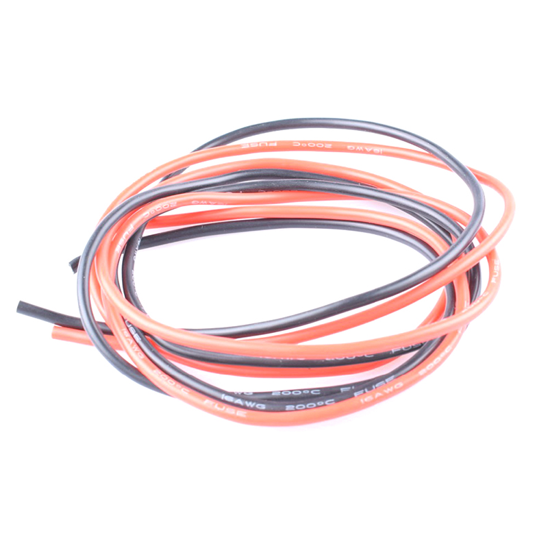 2 meter/lot 6awg 8awg 10awg 12awg 14awg 16awg 18awg 20awg super soft flexible factory made electric copper silicone wire cable