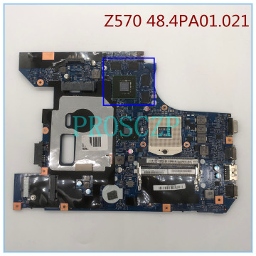 High quality For Z570 Laptop motherboard 48.4PA01.021 GT540M HM65 100% working well