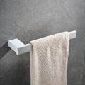 Bathroom Hardware Set White Robe Hook Towel Rail Bar Rack Bar Shelf Tissue Paper Holder Toothbrush Holder Bathroom Accessories
