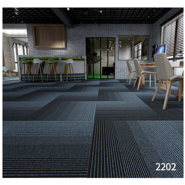 Office Building Carpet Floor Mat Foot Pad PVC Anti-slip Hotel Floor Mat Square Water Absorption Stripe Carpet Rugs Decoration