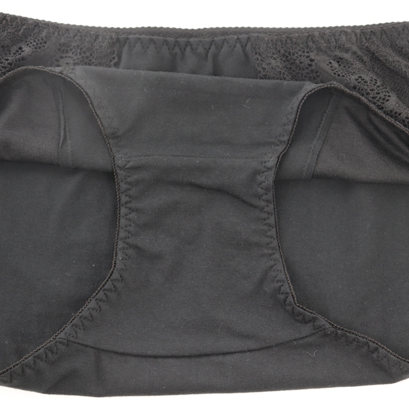 Plusgalpret Black Lace Panties for Women Winter Intimates Underpants Skin Friendly Comfort Underwear Female Cotton Briefs Panty