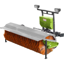 Efficient snow removal sweeper