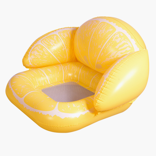 Customization Yellow Lemon Inflatable Chair Pool Floats for Sale, Offer Customization Yellow Lemon Inflatable Chair Pool Floats