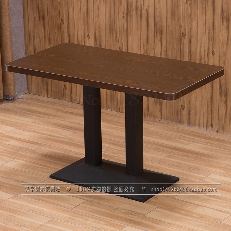 Custom Cafe Western Restaurant Table Dessert Shop Dining Table Milk Tea Catering Restaurant Quick Dining Table and Chair