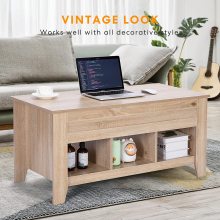 Dining Table 3 Open Storage Compartment