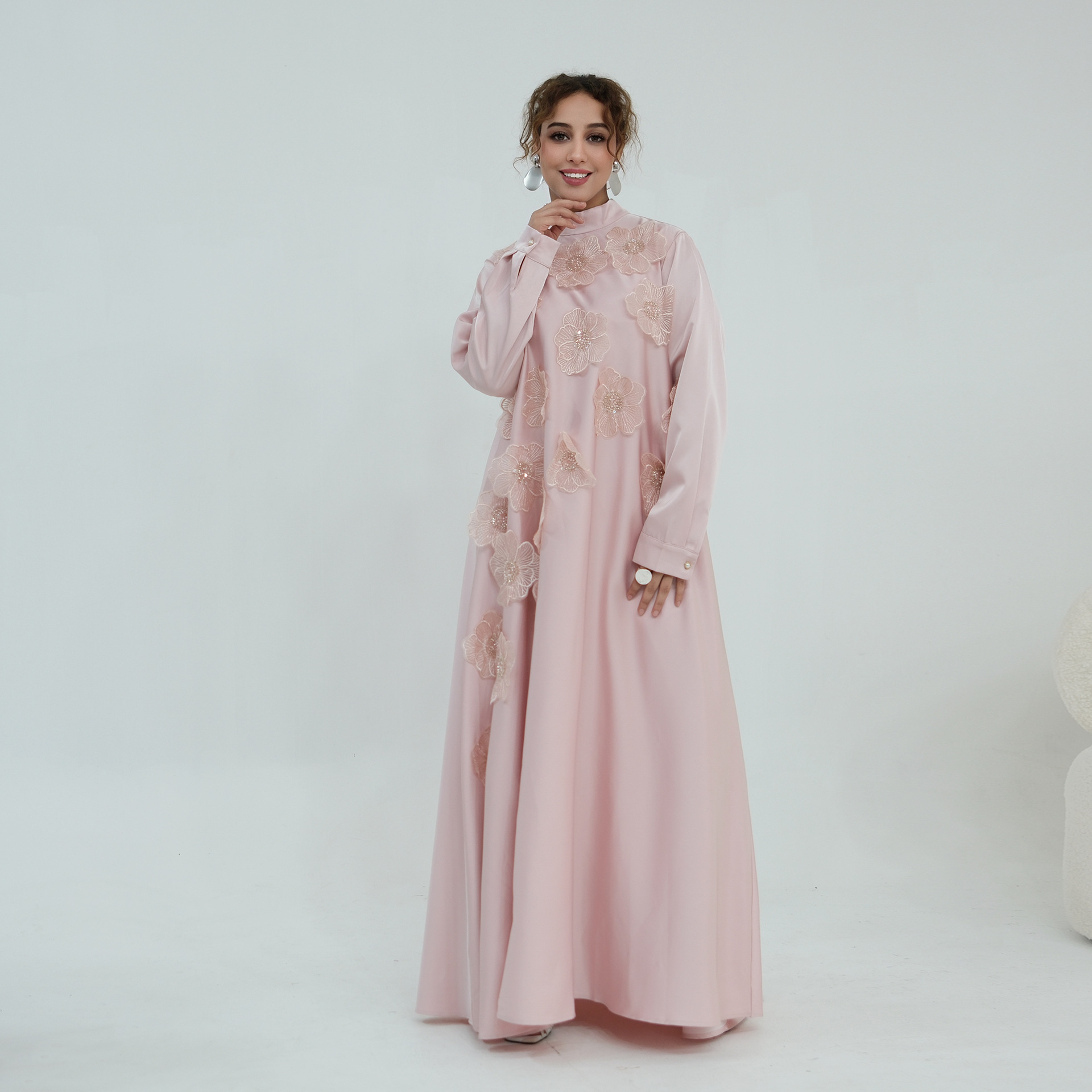3D Flowers Abaya 1237 (7)