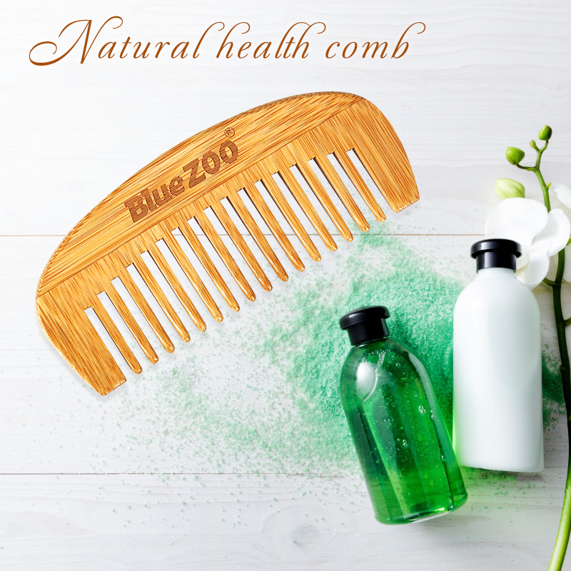 1Pc Bamboo Wooden Bristle Needle Massage Scalp Anti-static Natural Bamboo Hair Brush Comb Improve Hair Growth Prevent Hair Loss