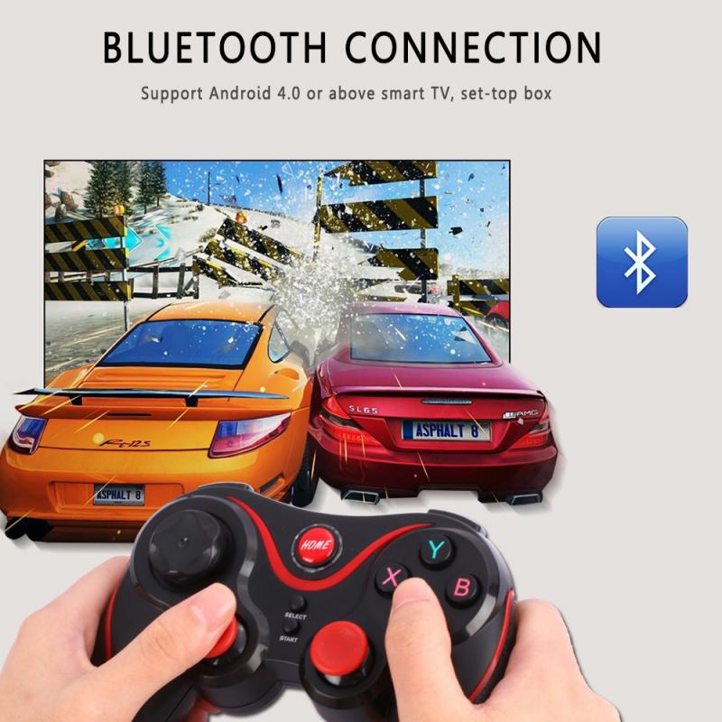 Ergonomic Design Wireless Joystick Gamepad Game Controller Bluetooth BT3.0 Joystick For Mobile Phone Tablet TV Box Holder