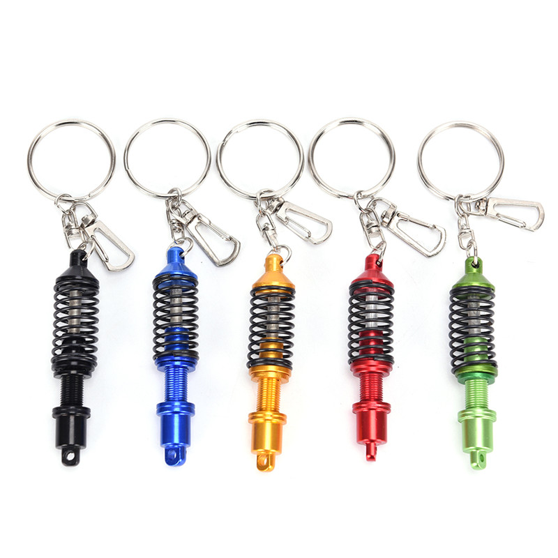 Car Auto Coilover Spring Shock Absorber For Car Suspension Keychain Key Chains Ring Keyrings 11.5*1.5 CM