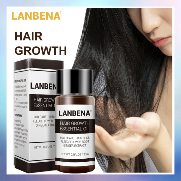 LANBENA Fast Ginger Hair Growth Essence Anti-Hair-Loss Essential Oil Liquid Treatment Repair Hair Serum Hair Loss Product 20ml