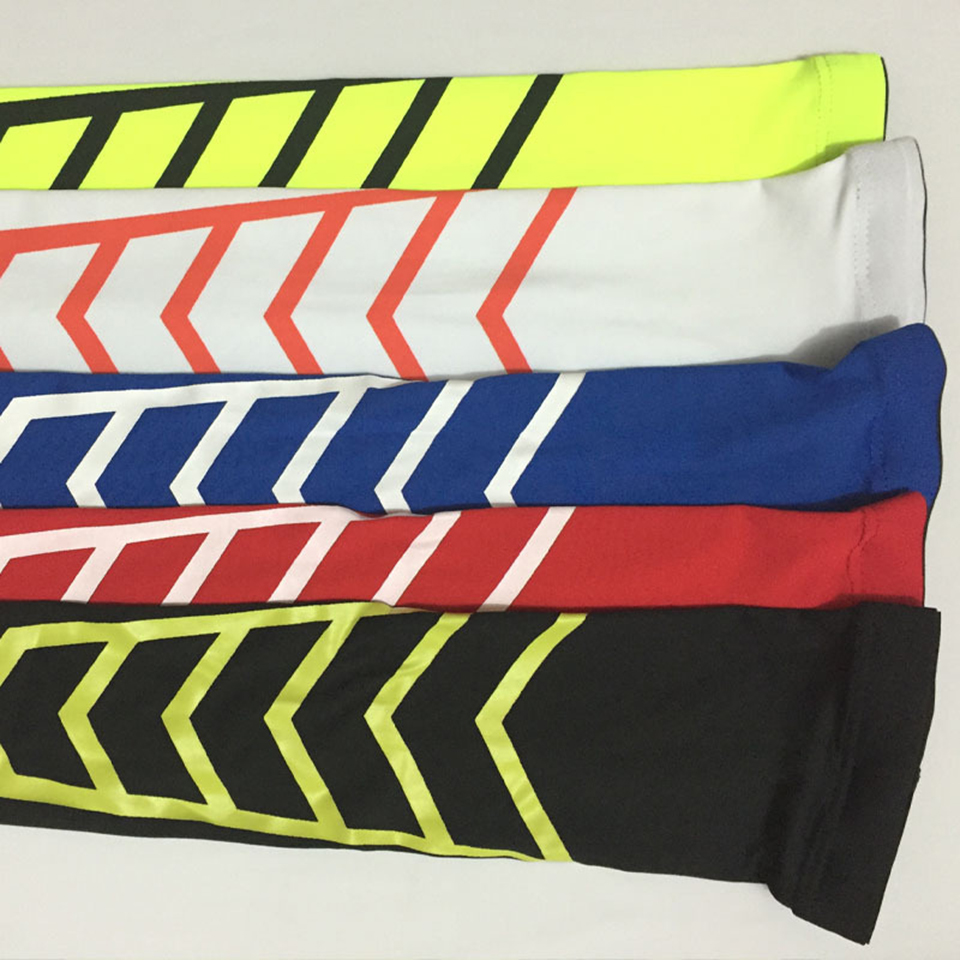 1Pcs Elastic Breathable Sports Safety Elbow Arm Warmers Pad Cycling Basketball Long Arm Sleeve Elbow Support Protector 5 Colors