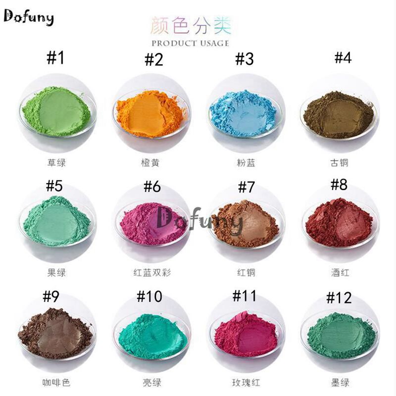 Pearlescent pigment pearl powder natural mica powder for cosmetics&car coating Color:Sky blue 500g/bag