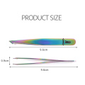 Chameleon Colorful Eyebrow Tweezer Stainless Steel Makeup Tool Incline Tip Hair Remover Cosmetic Eyebrow Clip Beauty Care Tool