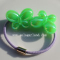 Beautiful Plastic Multi AB Colors Butterfly Rubber Hair band Ties
