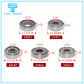 10PCS/lot Flange Ball Bearing 623zz 624zz 625zz Deep Groove Flanged Pulley Wheel for 3D Printers Parts