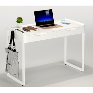 Functional Small Office Desk with Two Drawers