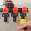 1/2 4-Way ABS Plastic Garden Hose Splitter T-Type Watering Connector Distributor Saving Watering Irrigation Tool Kits