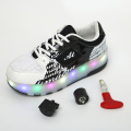 Two Wheels Luminous Sneakers on Wheels Led Light Roller Skate Shoes for Children Kids Led Shoes Boys Girls Shoes Light Up Unisex